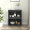 vidaXL - Dressoir - 60x34x75 - cm - massief - grenenhout - grijs