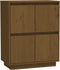 vidaXL - Dressoir - 60x34x75 - cm - massief - grenenhout - honingbruin