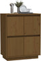 vidaXL - Dressoir - 60x34x75 - cm - massief - grenenhout - honingbruin