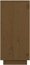 vidaXL - Dressoir - 60x34x75 - cm - massief - grenenhout - honingbruin