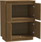 vidaXL - Dressoir - 60x34x75 - cm - massief - grenenhout - honingbruin