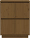 vidaXL - Dressoir - 60x34x75 - cm - massief - grenenhout - honingbruin