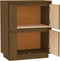 vidaXL - Dressoir - 60x34x75 - cm - massief - grenenhout - honingbruin