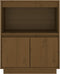 vidaXL - Dressoir - 60x34x75 - cm - massief - grenenhout - honingbruin