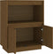 vidaXL - Dressoir - 60x34x75 - cm - massief - grenenhout - honingbruin