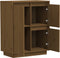 vidaXL - Dressoir - 60x34x75 - cm - massief - grenenhout - honingbruin