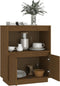 vidaXL - Dressoir - 60x34x75 - cm - massief - grenenhout - honingbruin