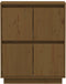 vidaXL - Dressoir - 60x34x75 - cm - massief - grenenhout - honingbruin