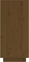 vidaXL - Dressoir - 60x34x75 - cm - massief - grenenhout - honingbruin