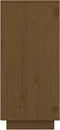 vidaXL - Dressoir - 60x34x75 - cm - massief - grenenhout - honingbruin