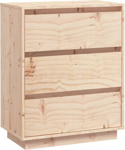 vidaXL - Dressoir - 60x34x75 - cm - massief - grenenhout