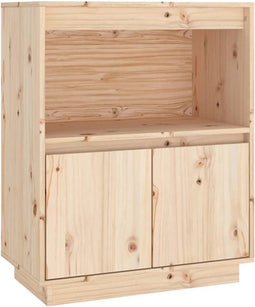 vidaXL - Dressoir - 60x34x75 - cm - massief - grenenhout