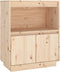 vidaXL - Dressoir - 60x34x75 - cm - massief - grenenhout