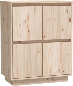 vidaXL - Dressoir - 60x34x75 - cm - massief - grenenhout