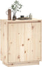 vidaXL - Dressoir - 60x34x75 - cm - massief - grenenhout