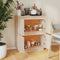 vidaXL - Dressoir - 60x34x75 - cm - massief - grenenhout