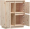 vidaXL - Dressoir - 60x34x75 - cm - massief - grenenhout