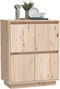 vidaXL - Dressoir - 60x34x75 - cm - massief - grenenhout