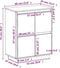 vidaXL - Dressoir - 60x34x75 - cm - massief - grenenhout