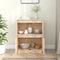 vidaXL - Dressoir - 60x34x75 - cm - massief - grenenhout