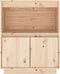 vidaXL - Dressoir - 60x34x75 - cm - massief - grenenhout
