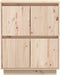 vidaXL - Dressoir - 60x34x75 - cm - massief - grenenhout