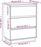 vidaXL - Dressoir - 60x34x75 - cm - massief - grenenhout
