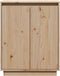 vidaXL - Dressoir - 60x34x75 - cm - massief - grenenhout