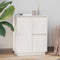vidaXL - Dressoir - 60x34x75 - cm - massief - grenenhout - wit