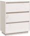 vidaXL - Dressoir - 60x34x75 - cm - massief - grenenhout - wit