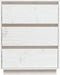 vidaXL - Dressoir - 60x34x75 - cm - massief - grenenhout - wit