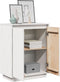 vidaXL - Dressoir - 60x34x75 - cm - massief - grenenhout - wit