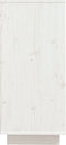 vidaXL - Dressoir - 60x34x75 - cm - massief - grenenhout - wit
