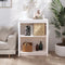 vidaXL - Dressoir - 60x34x75 - cm - massief - grenenhout - wit