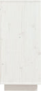 vidaXL - Dressoir - 60x34x75 - cm - massief - grenenhout - wit
