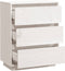 vidaXL - Dressoir - 60x34x75 - cm - massief - grenenhout - wit
