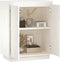 vidaXL - Dressoir - 60x34x75 - cm - massief - grenenhout - wit