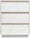 vidaXL - Dressoir - 60x34x75 - cm - massief - grenenhout - wit