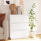 vidaXL - Dressoir - 60x34x75 - cm - massief - grenenhout - wit