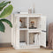 vidaXL - Dressoir - 60x34x75 - cm - massief - grenenhout - wit