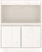 vidaXL - Dressoir - 60x34x75 - cm - massief - grenenhout - wit