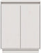 vidaXL - Dressoir - 60x34x75 - cm - massief - grenenhout - wit
