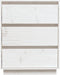 vidaXL - Dressoir - 60x34x75 - cm - massief - grenenhout - wit