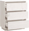 vidaXL - Dressoir - 60x34x75 - cm - massief - grenenhout - wit