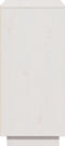 vidaXL - Dressoir - 60x34x75 - cm - massief - grenenhout - wit
