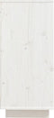 vidaXL - Dressoir - 60x34x75 - cm - massief - grenenhout - wit