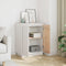 vidaXL - Dressoir - 60x34x75 - cm - massief - grenenhout - wit