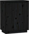 vidaXL - Dressoir - 60x34x75 - cm - massief - grenenhout - zwart