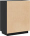 vidaXL - Dressoir - 60x34x75 - cm - massief - grenenhout - zwart