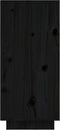vidaXL - Dressoir - 60x34x75 - cm - massief - grenenhout - zwart